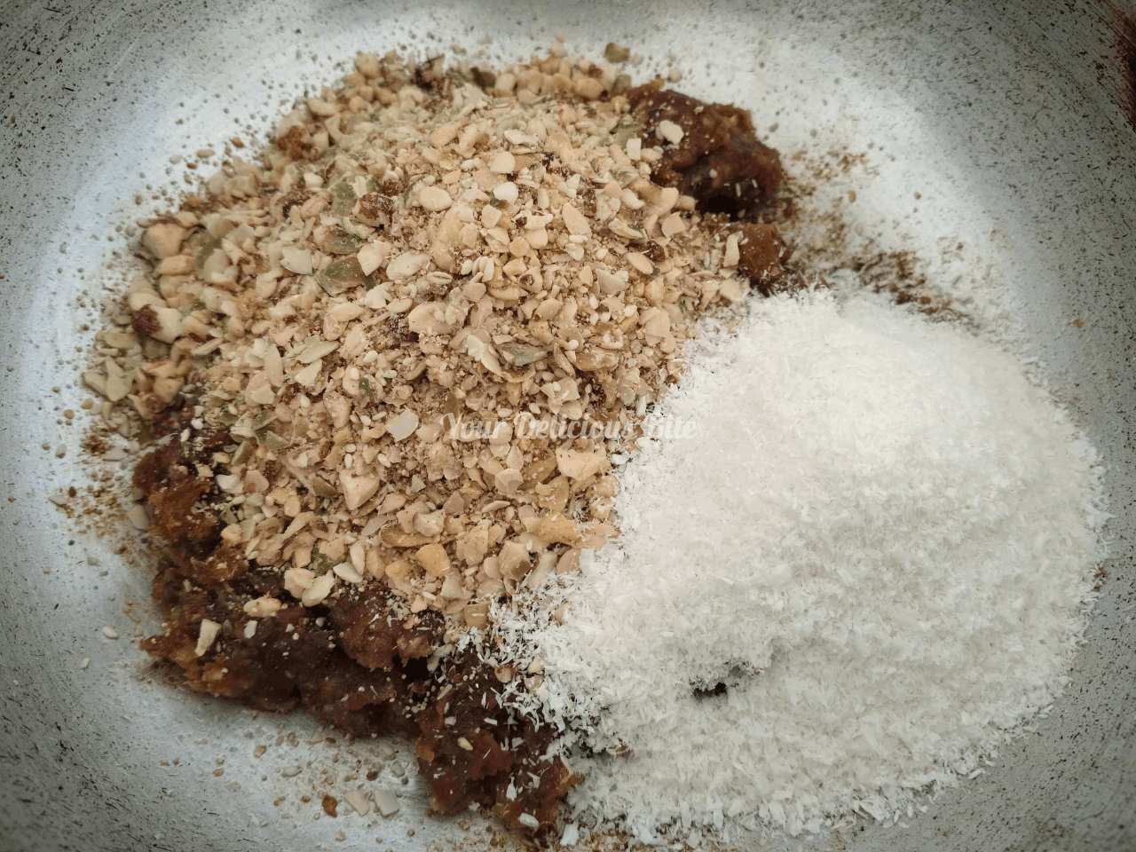 dry fruit barfi roasted dates